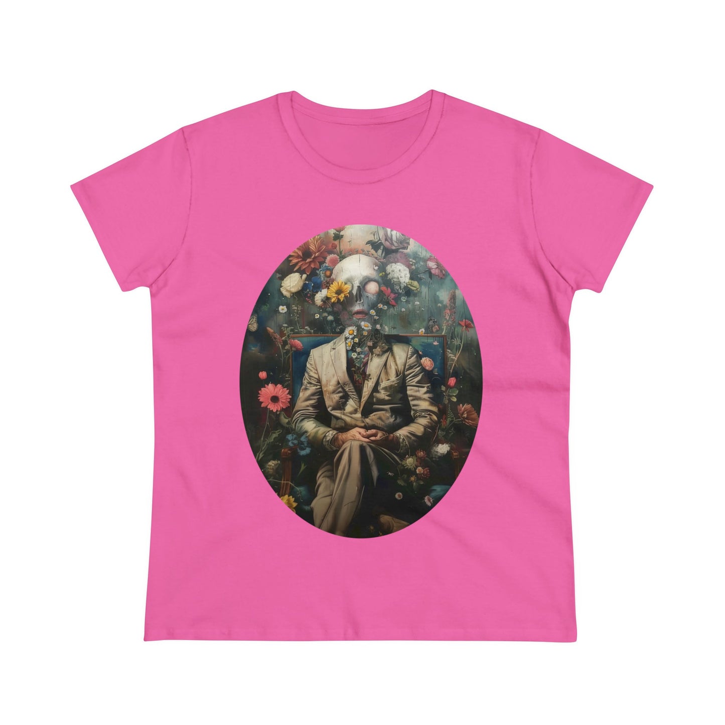 Flowers on My Mind - Women's Midweight Cotton Tee