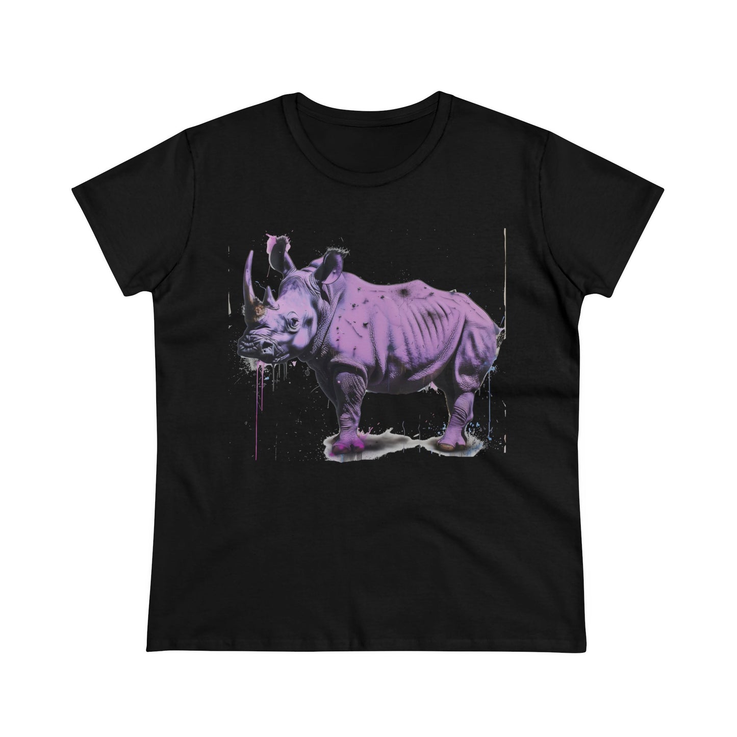 Purple Rhino - Women's Midweight Cotton Tee