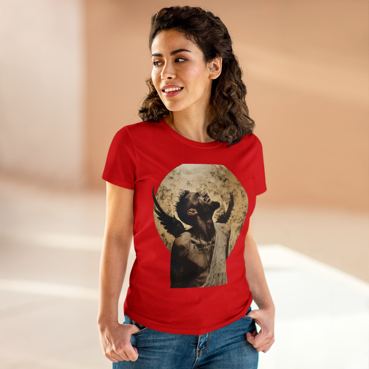 Angel or Devil - Women's Midweight Cotton Tee