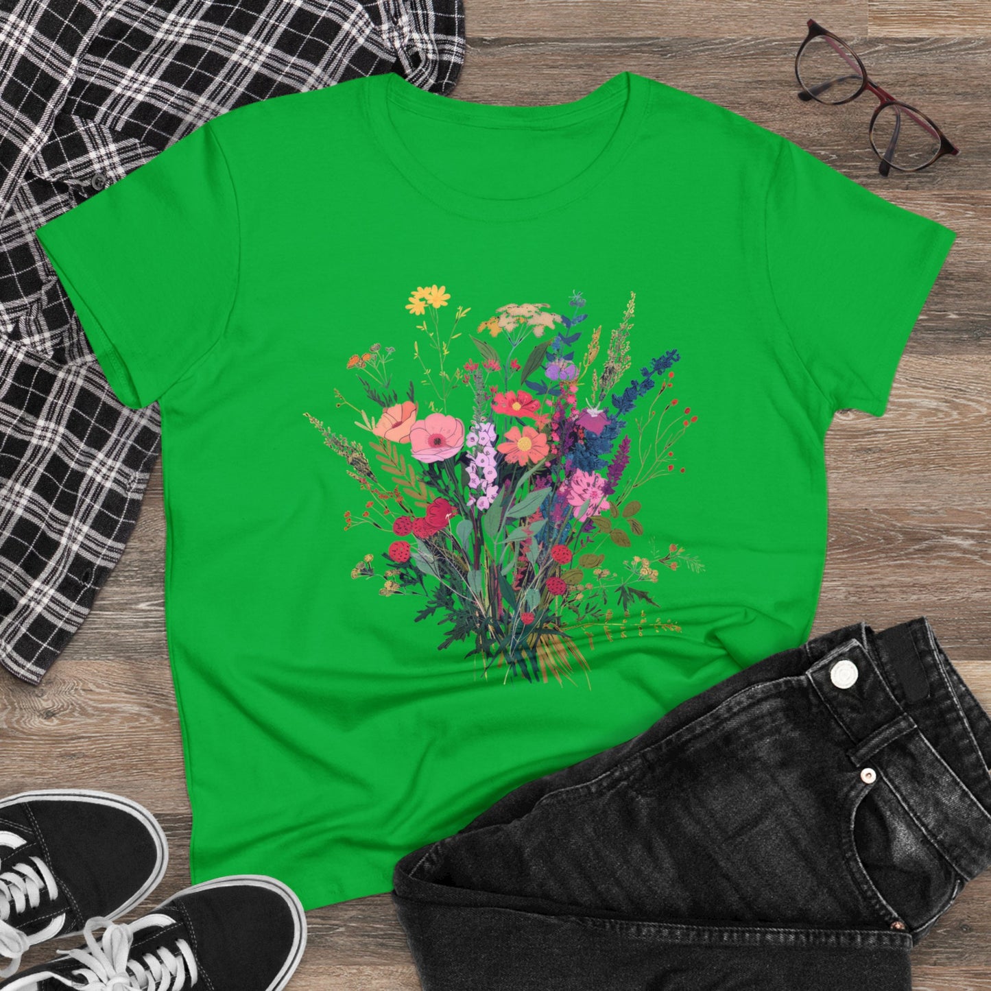 Wildflowers - Women's Midweight Cotton Tee