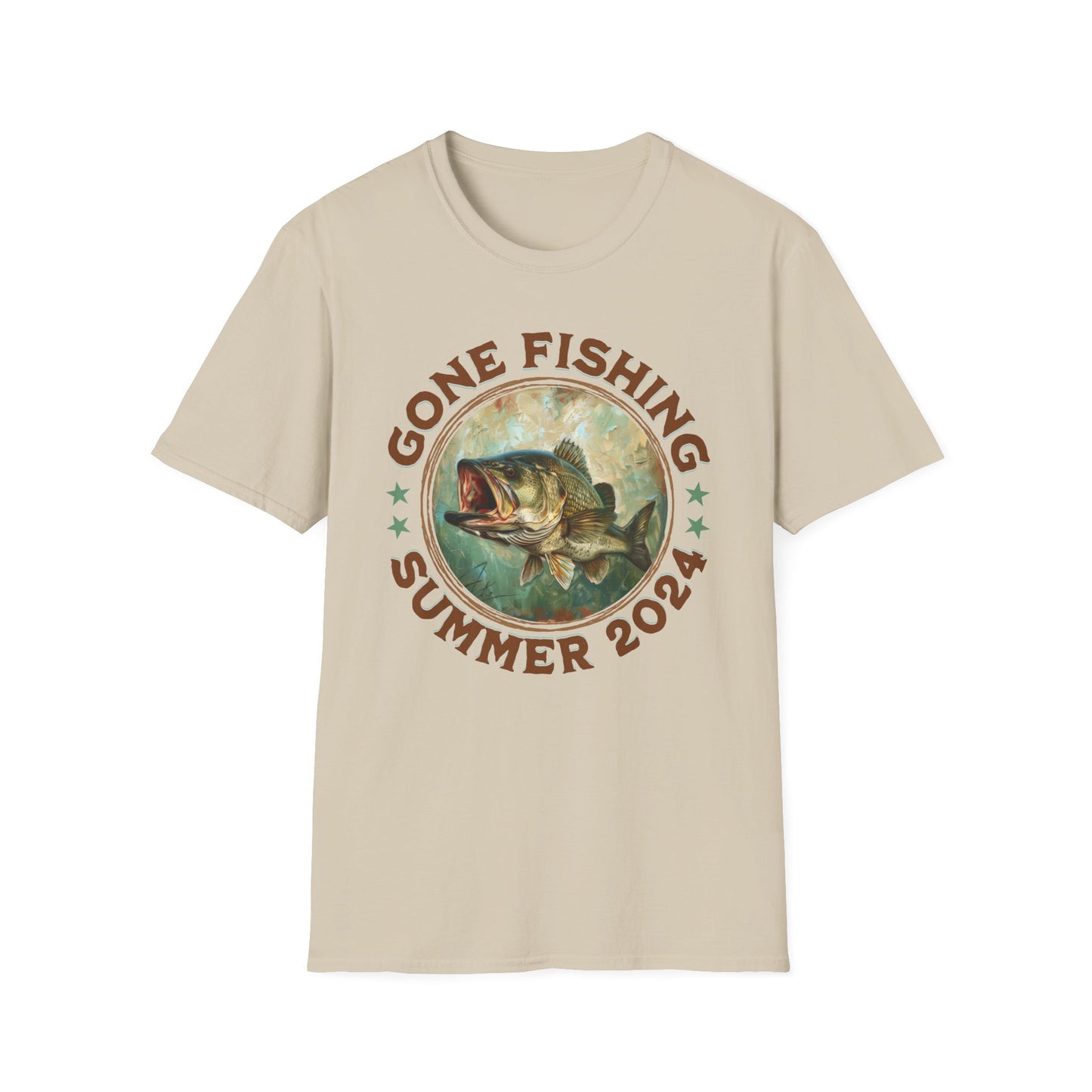 Gone Fishing - Unisex Softstyle T-Shirt