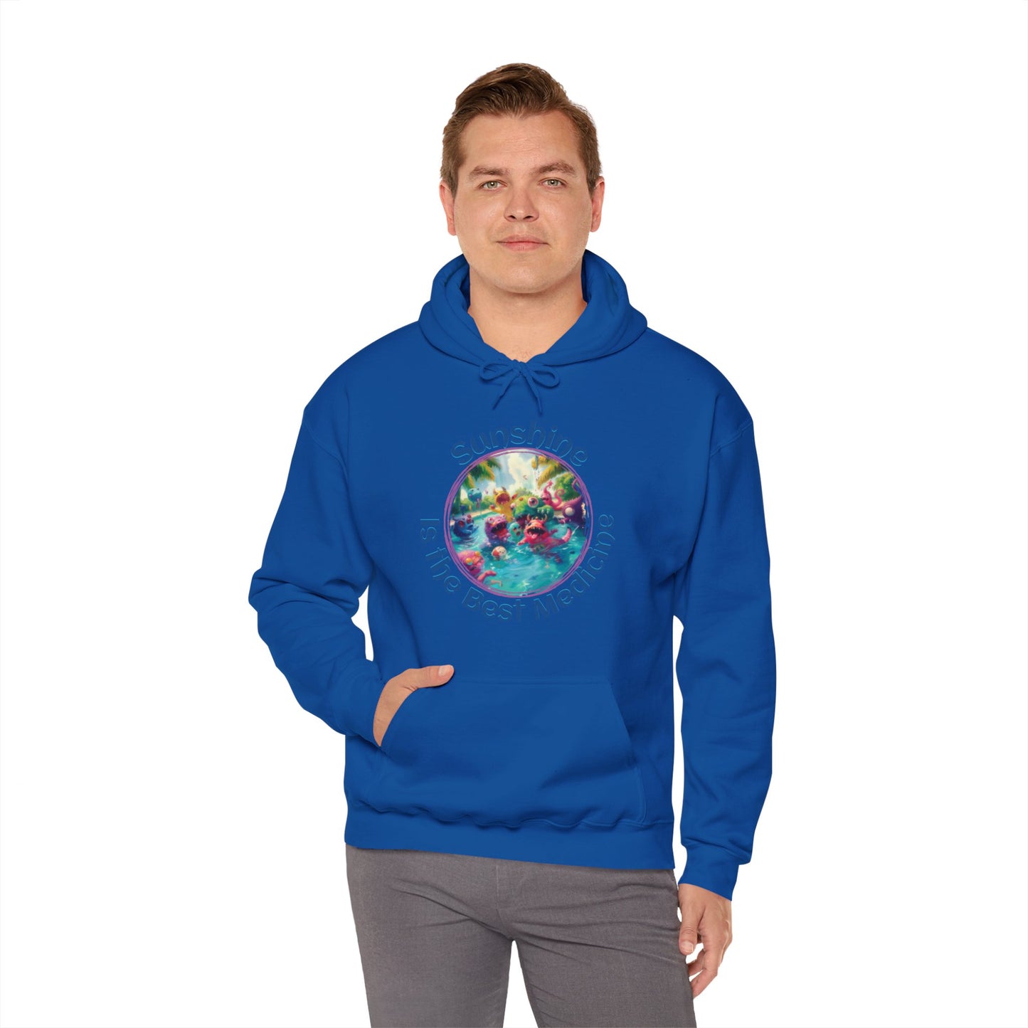 Sunshine is the Best Medicine - Unisex Heavy Blend™ Hooded Sweatshirt