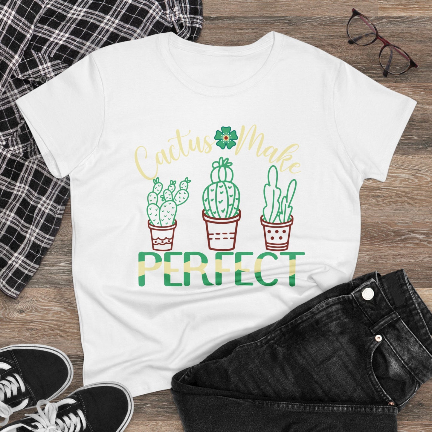 Cactus Makes Perfect - Gardening - Women's Midweight Cotton Tee