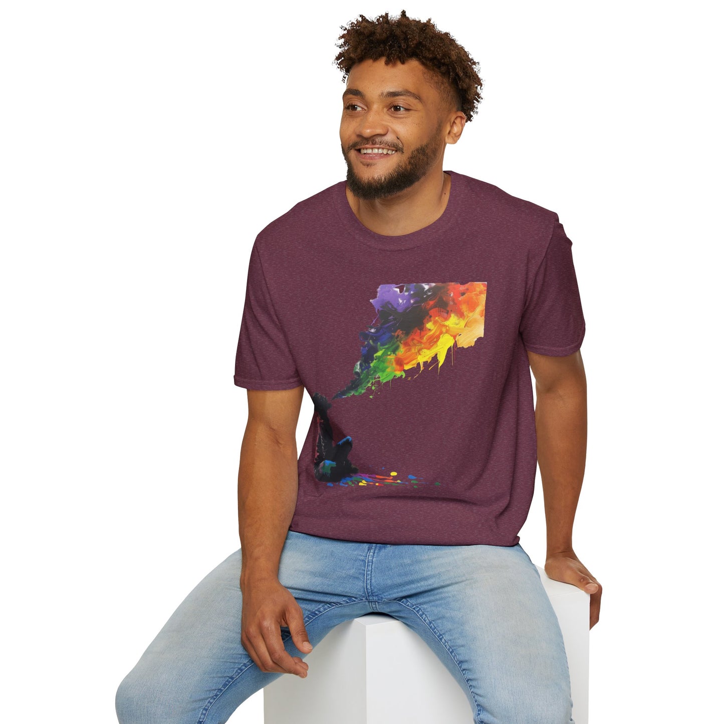 Rainbow Breath - Unisex Softstyle T-Shirt