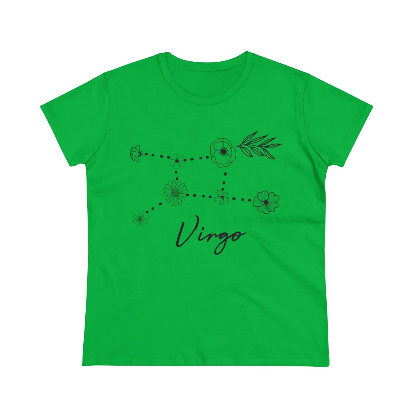 Flower Constellation - Virgo - Astrology - Women's Midweight Cotton Tee