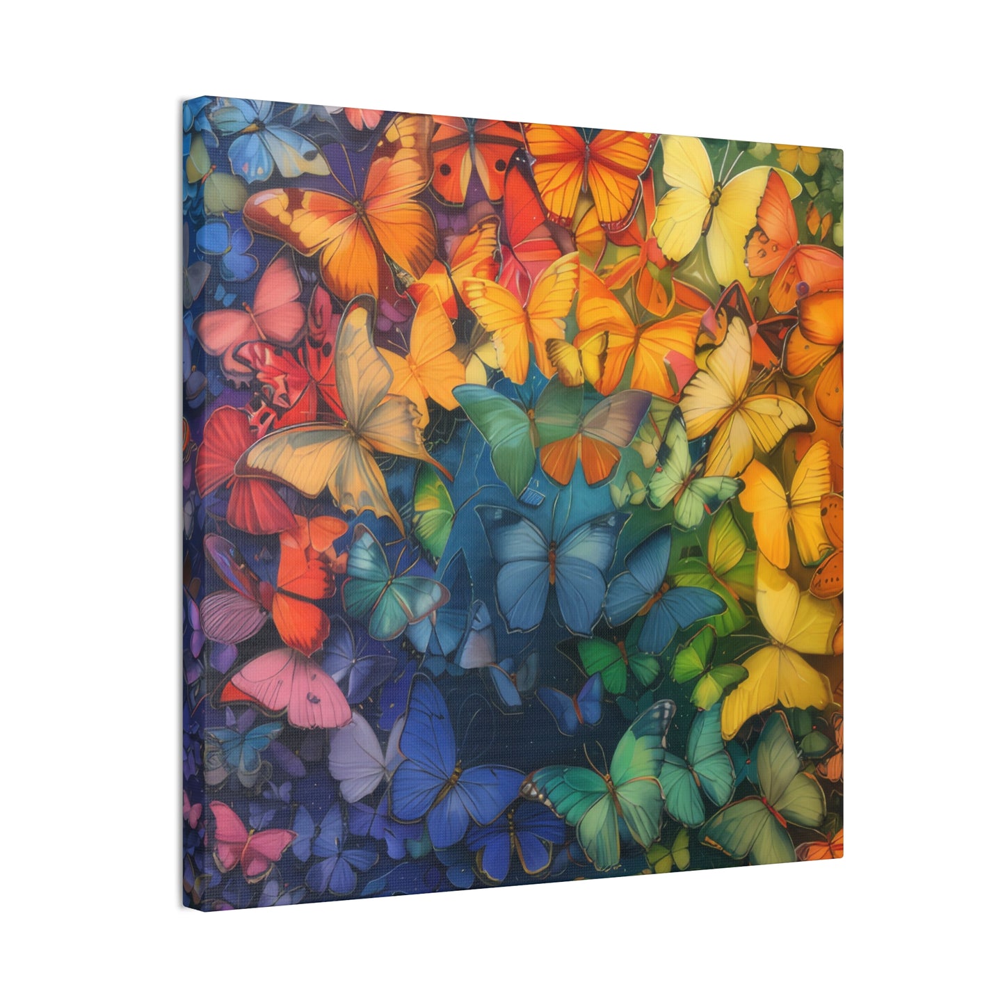 Rainbow Butterflies - Canvas Stretched, 0.75"