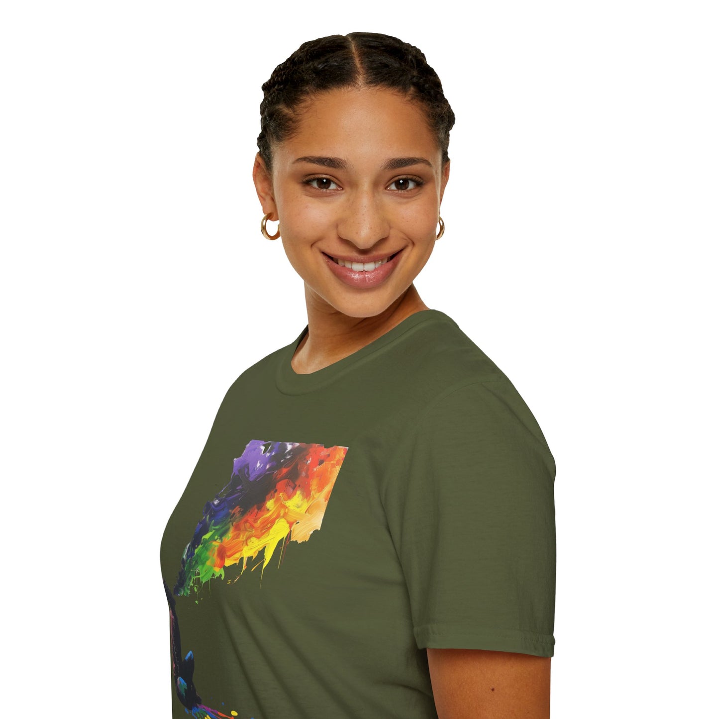 Rainbow Breath - Unisex Softstyle T-Shirt