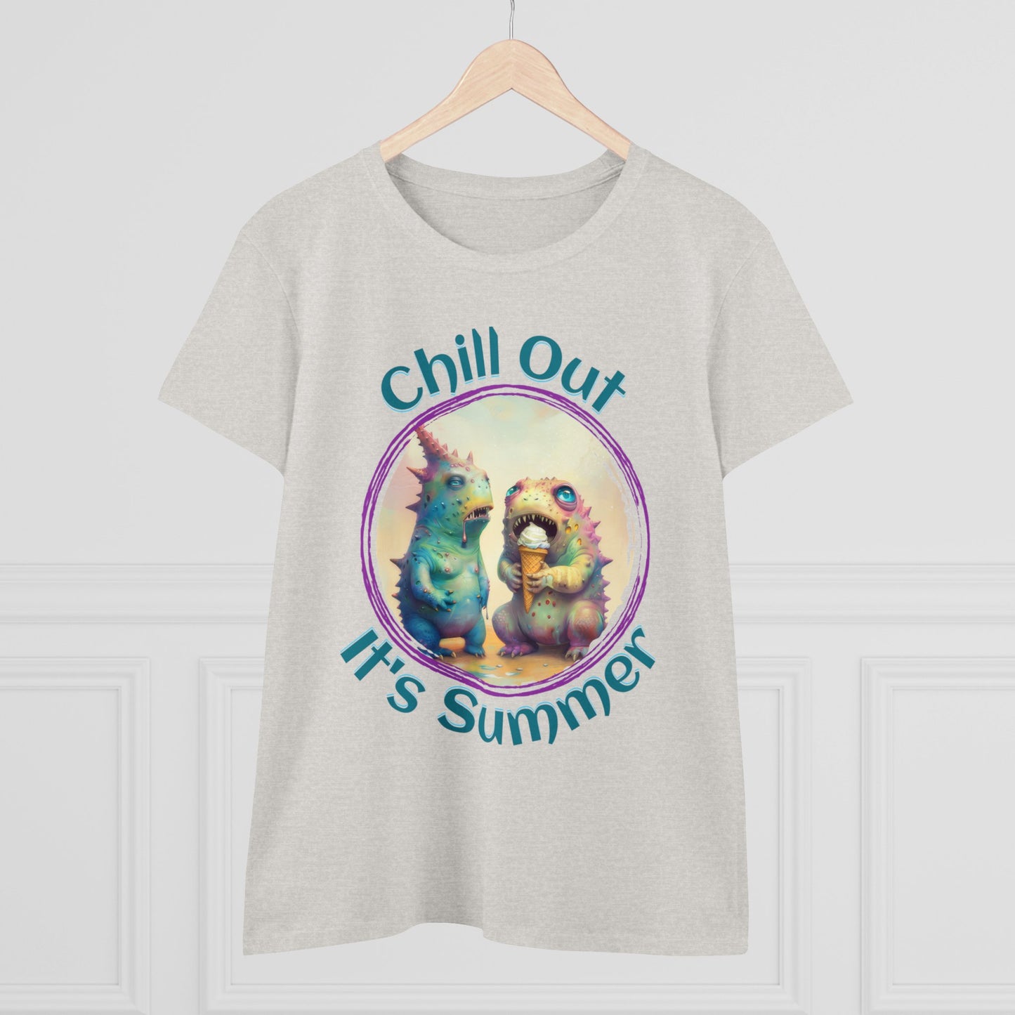 Chill Out, It's Summer - Women's Midweight Cotton Tee