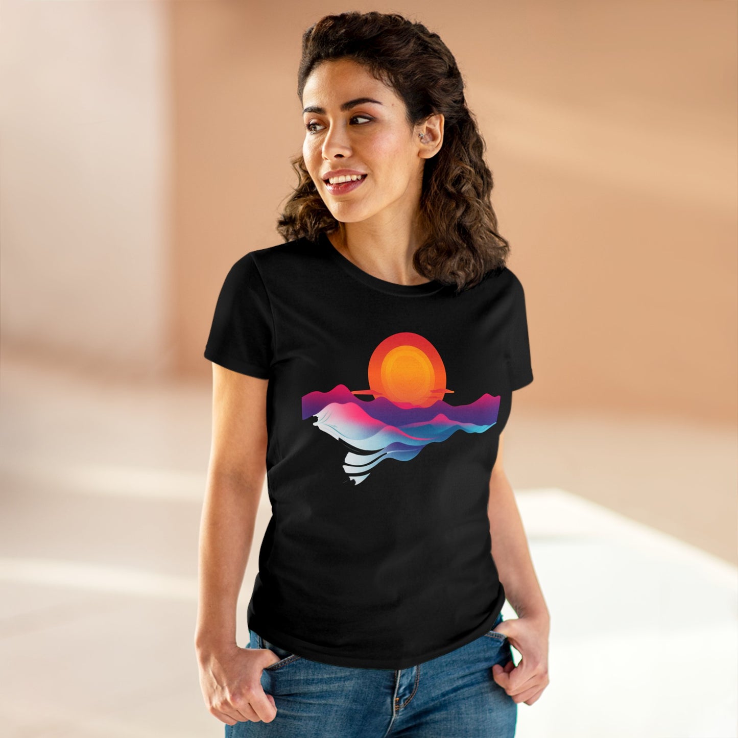 Sunrise - Women's Midweight Cotton Tee