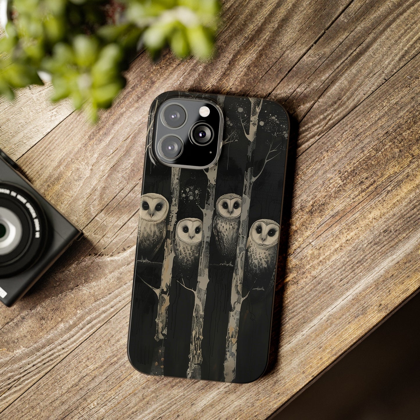 Owls at Night Phone Case