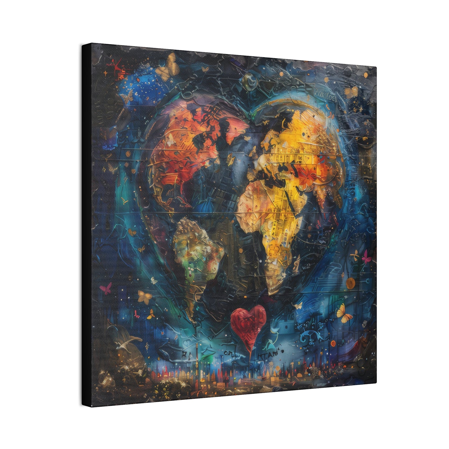 Love the World - Canvas Stretched, 0.75"