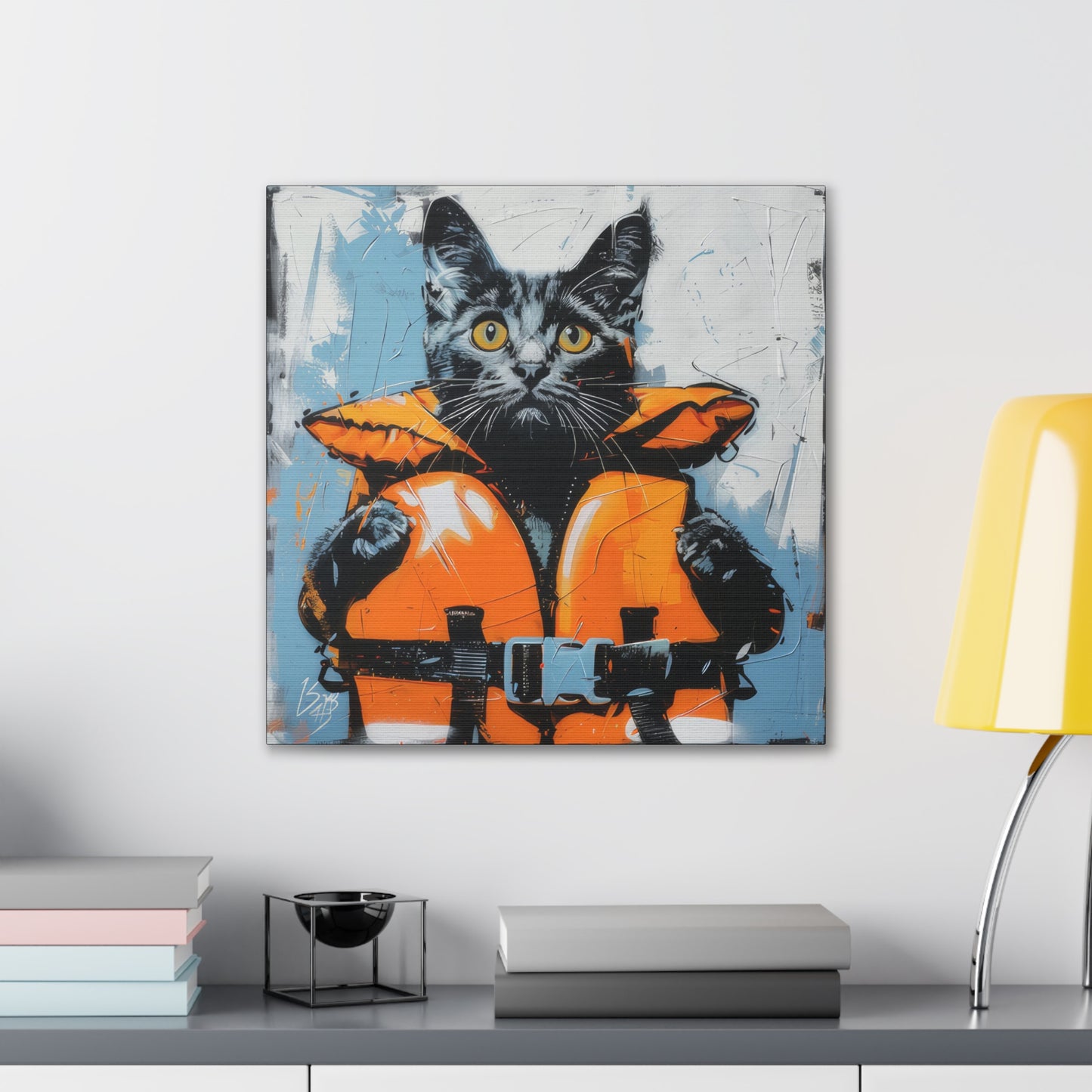 Rescue Cat - Canvas Stretched, 0.75"