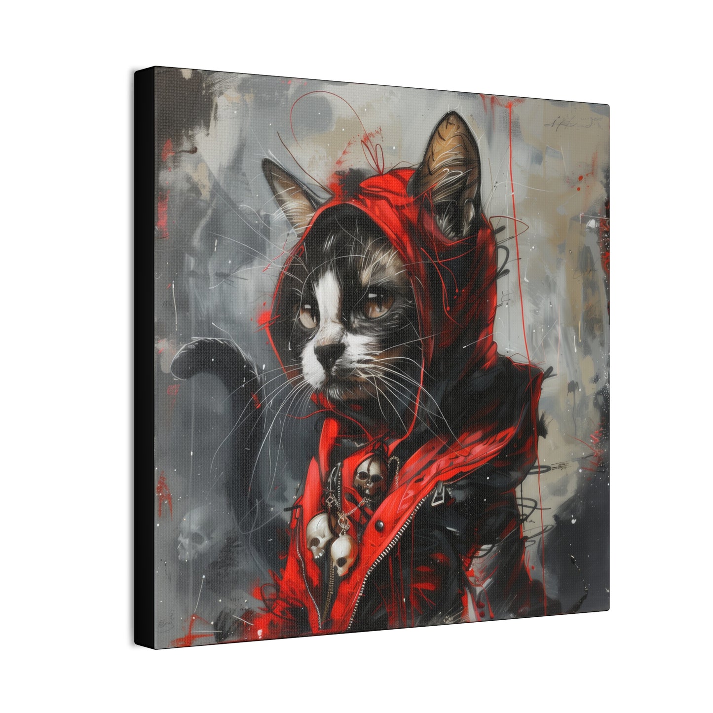 Street Kitty - Canvas Stretched, 0.75" - Canvas Stretched, 0.75"