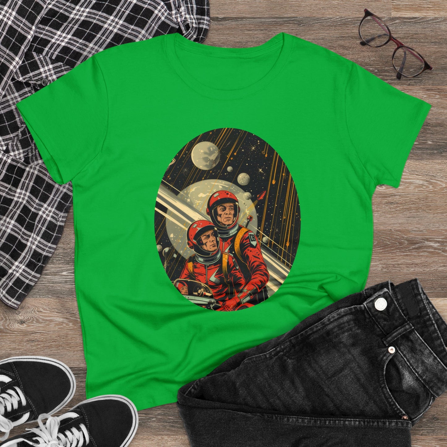 Spacemen - Women's Midweight Cotton Tee