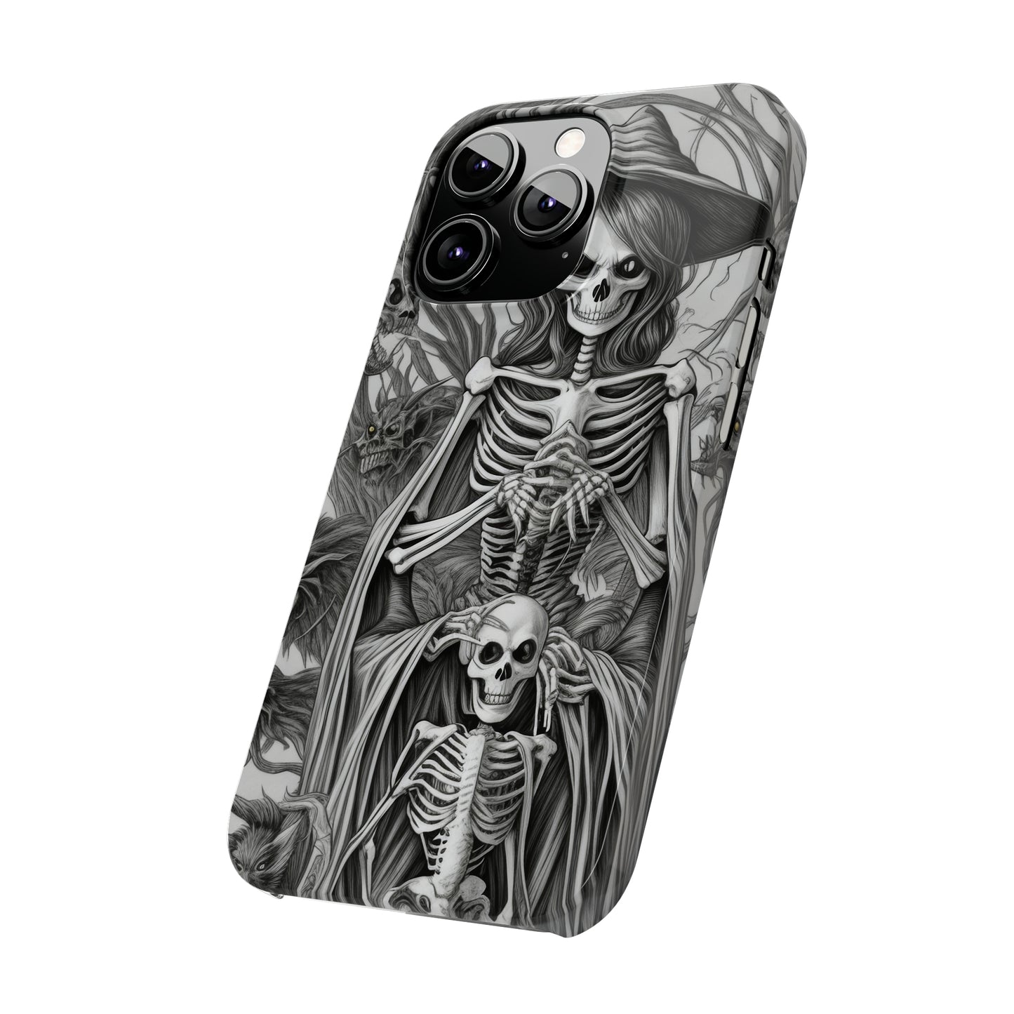 Skeleton Witch - Phone Case