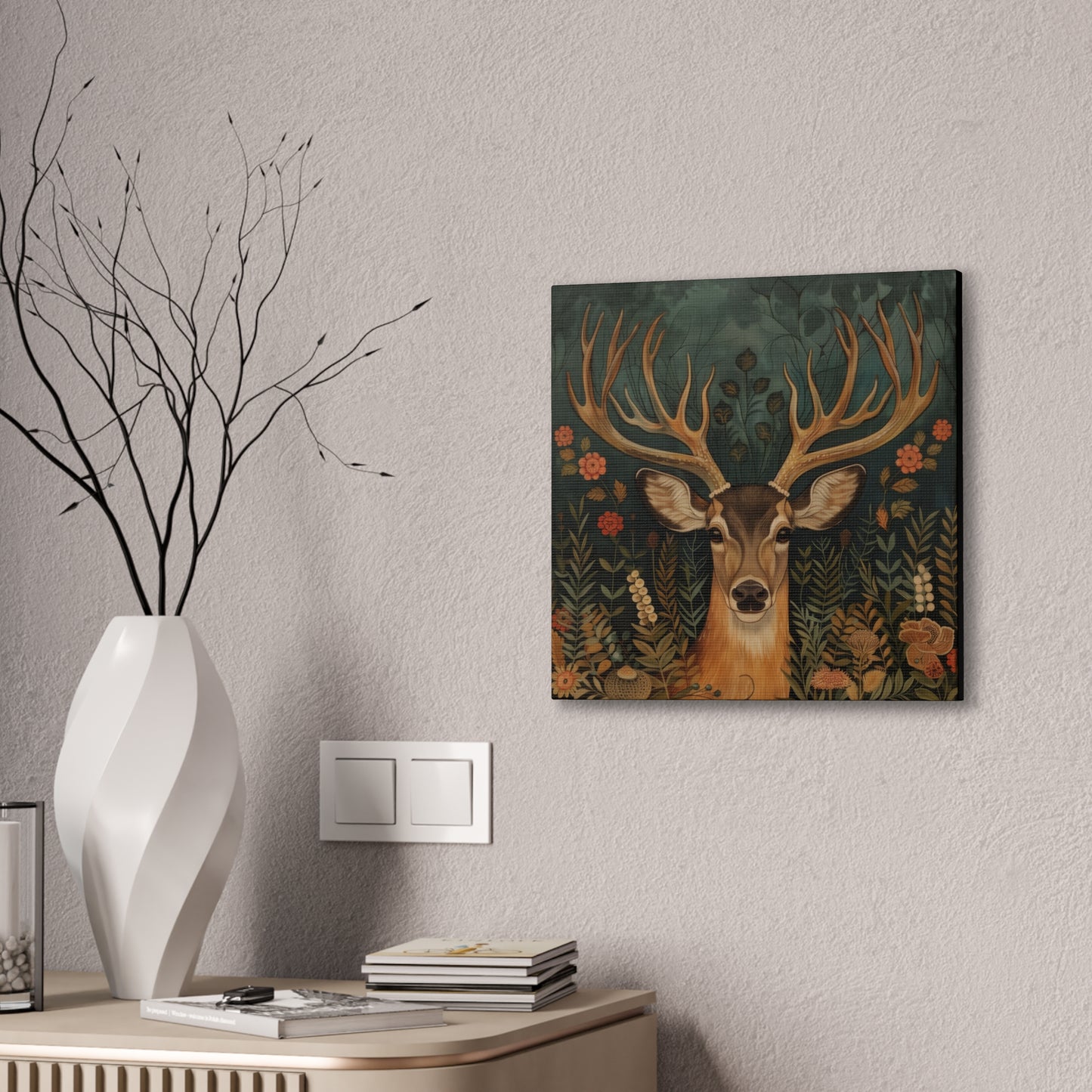 Deer - Canvas Stretched, 0.75"