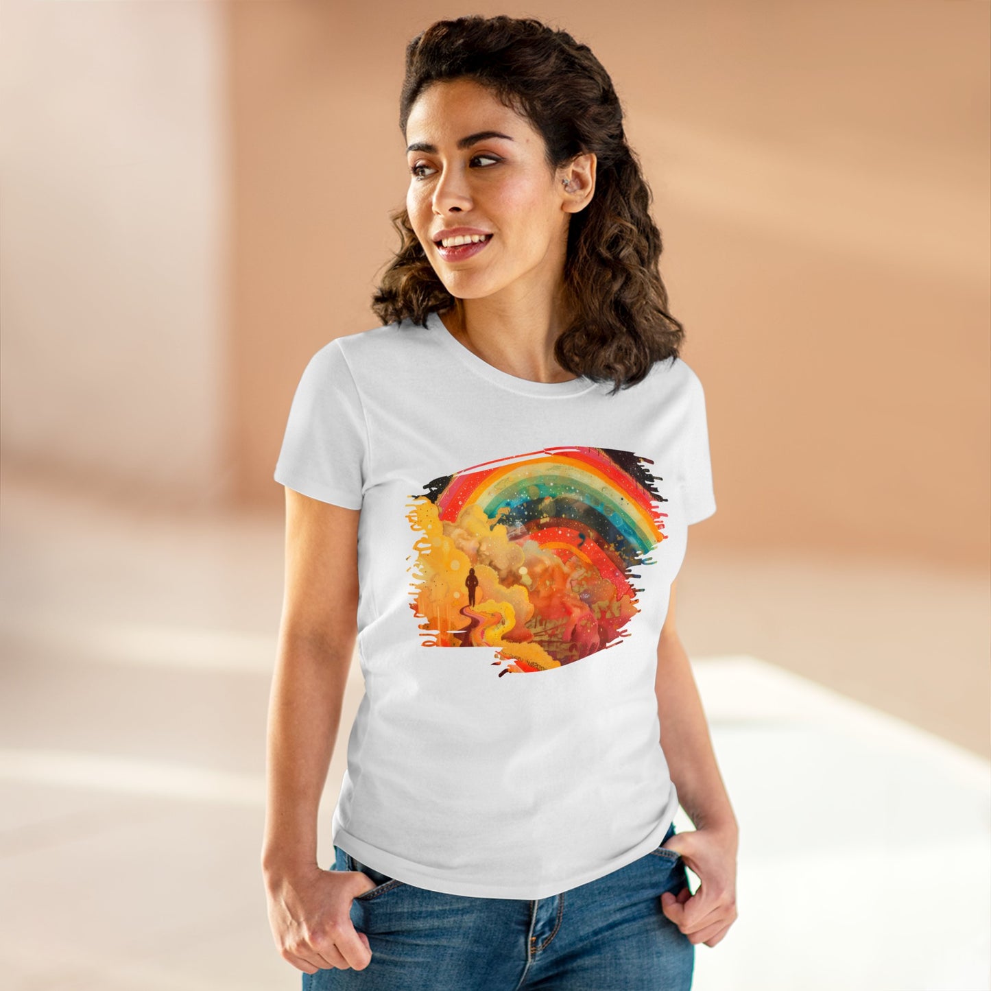 Chasing Rainbows - Women's Midweight Cotton Tee