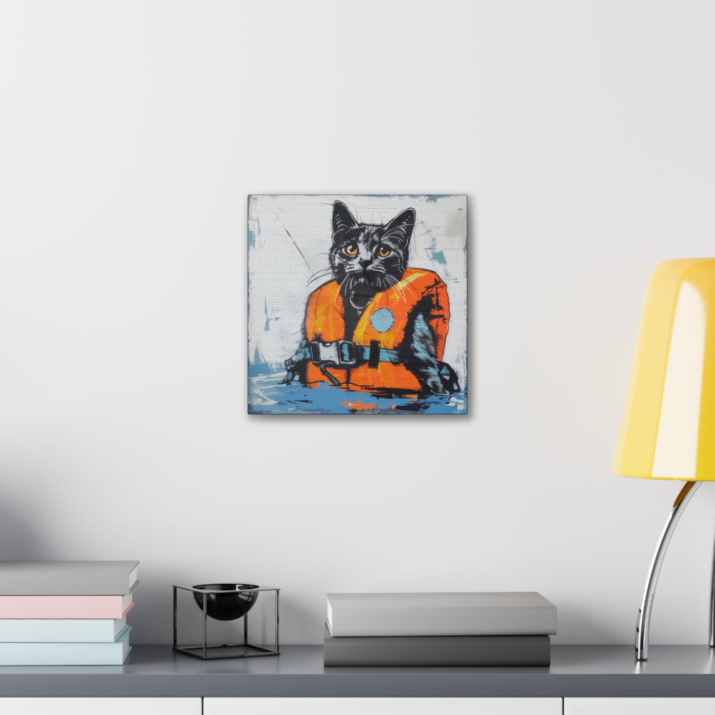 Rescue Cat - Canvas Stretched, 0.75"