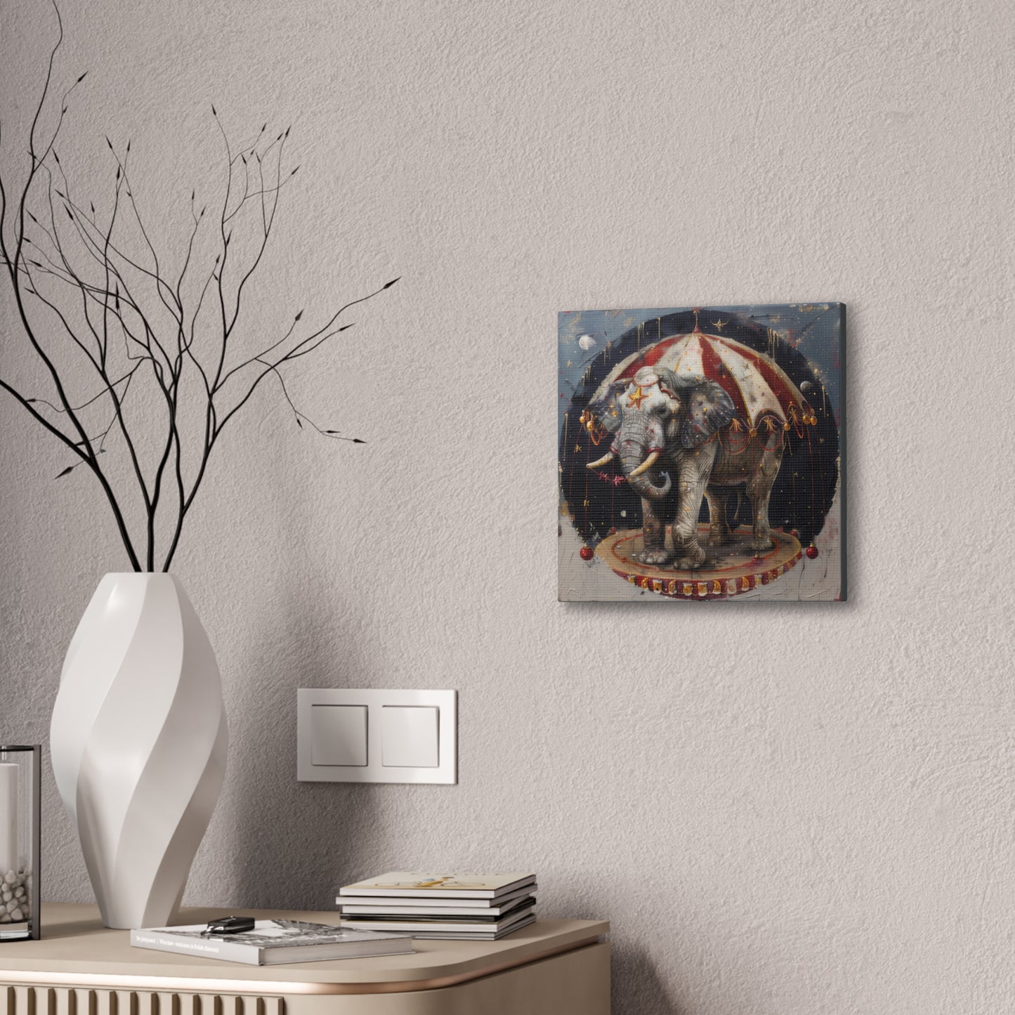 Circus Elephant - Canvas Stretched, 0.75"