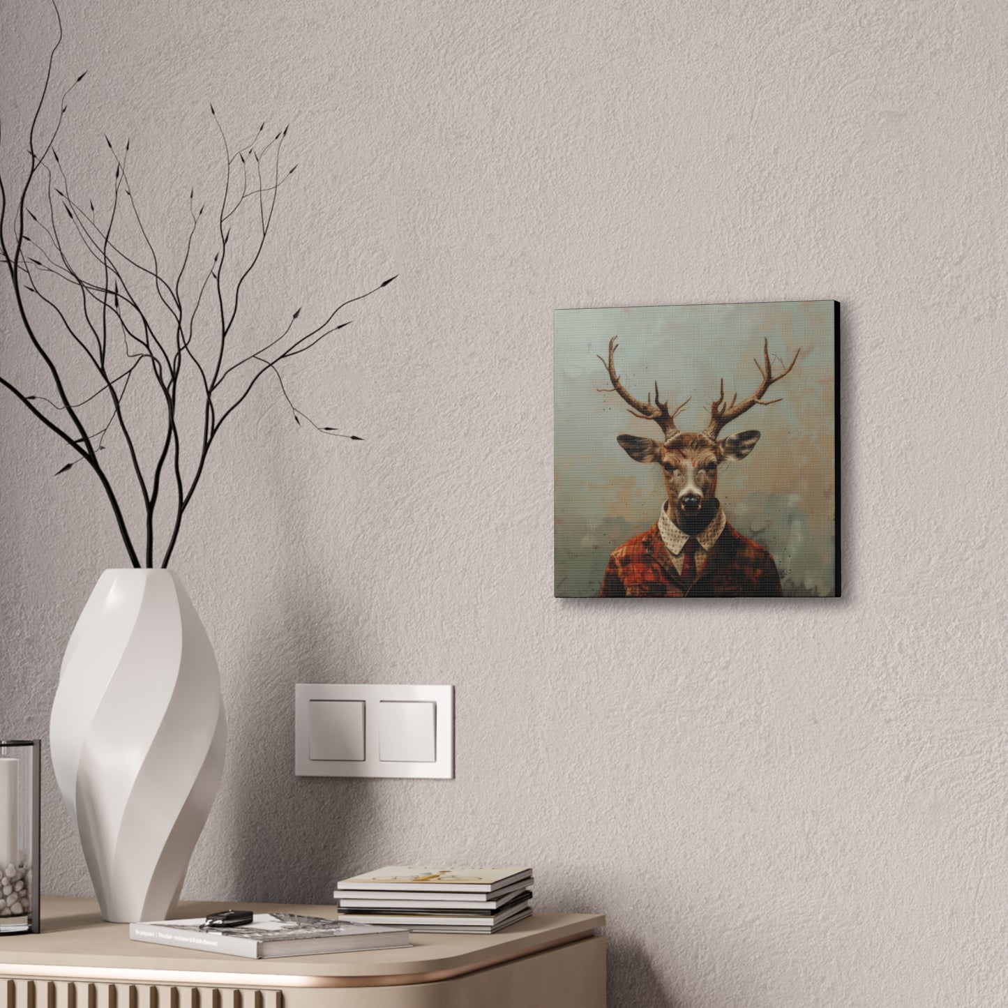 Dapper Deer - Canvas Stretched, 0.75"