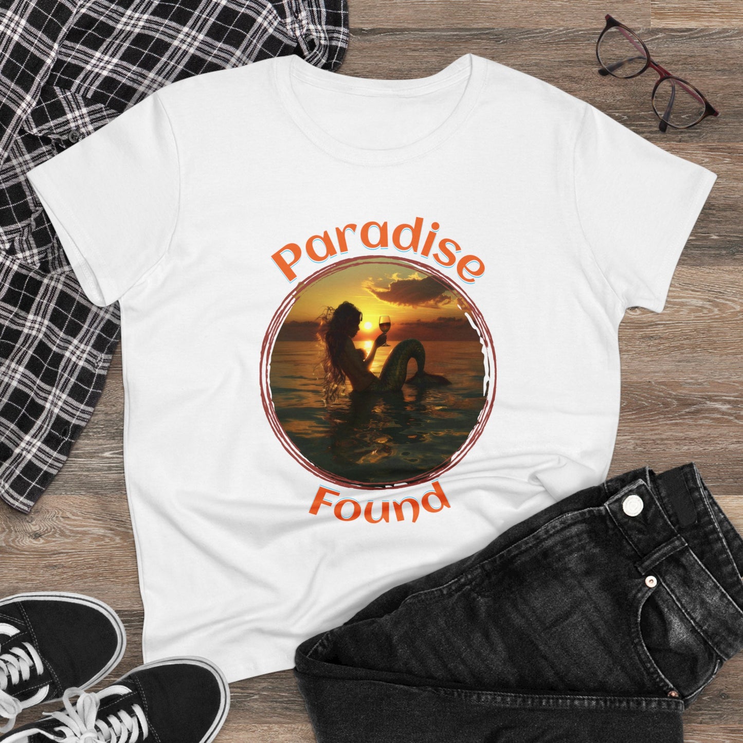 Paradise Found - Women's Midweight Cotton Tee