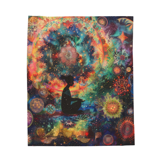 Meditation - Velveteen Plush Blanket