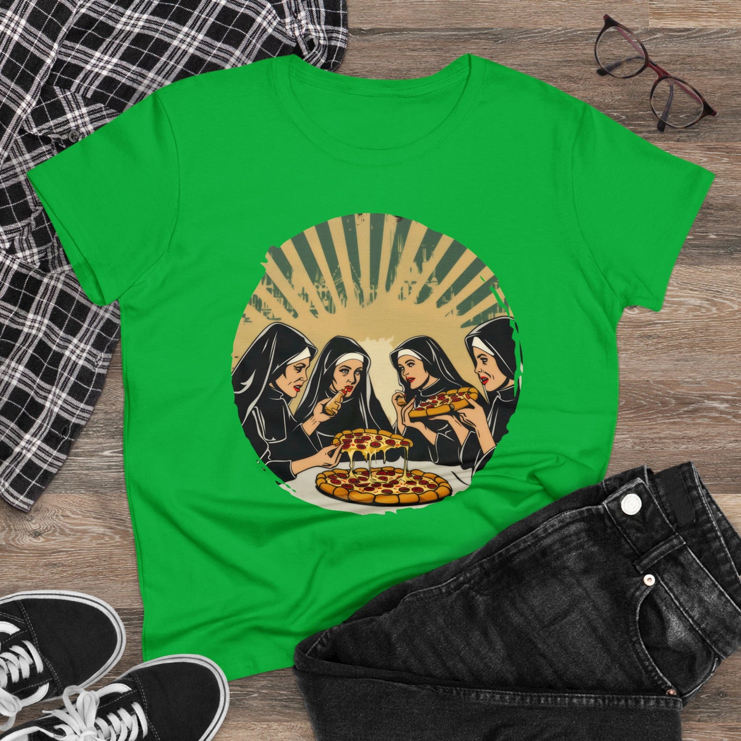 Pizza Divine - Women's Midweight Cotton Tee