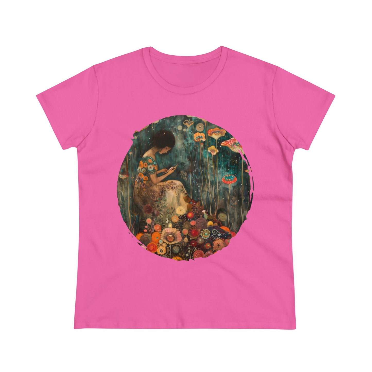 Mushroom Girl - Women's Midweight Cotton Tee