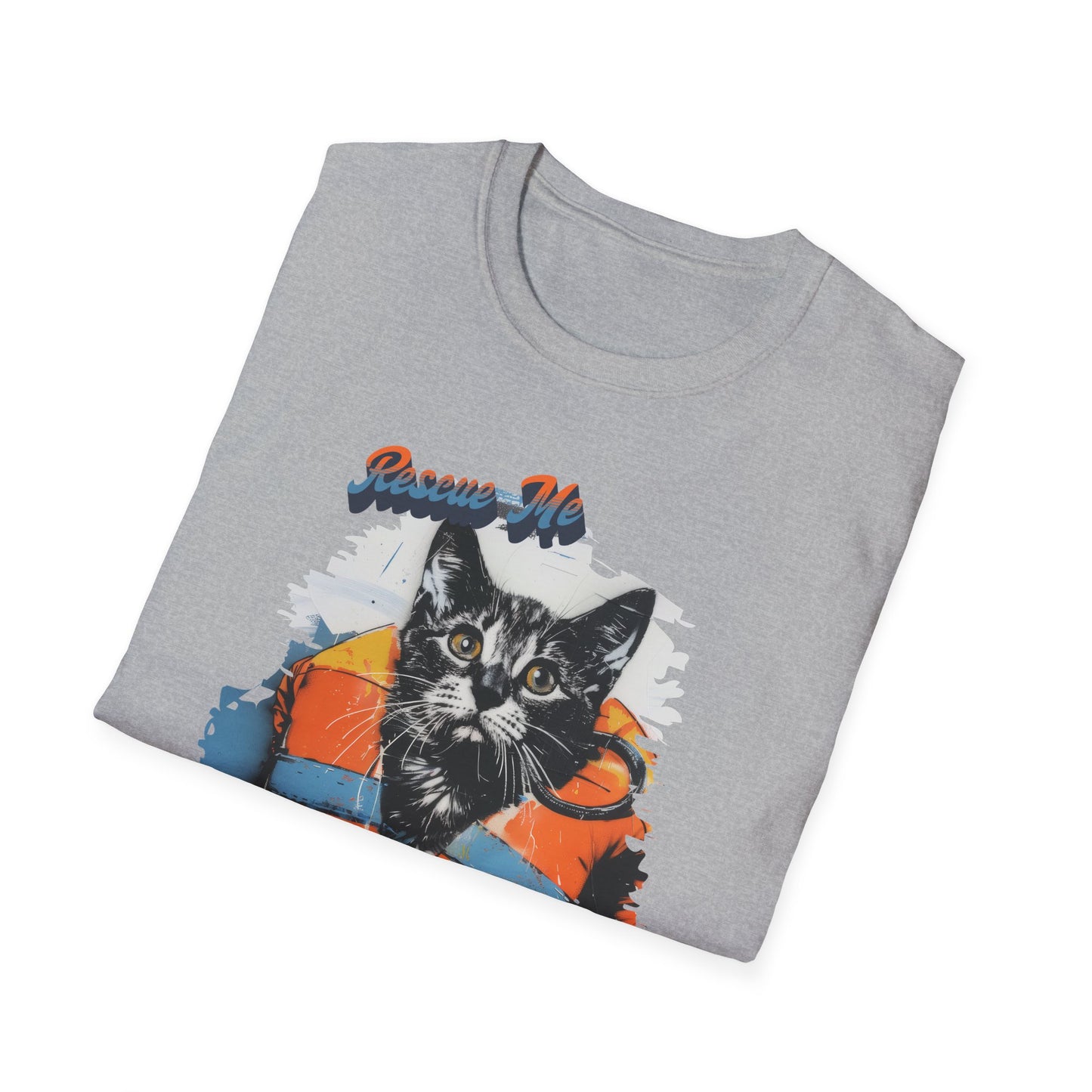 Rescue Cat - Unisex Softstyle T-Shirt