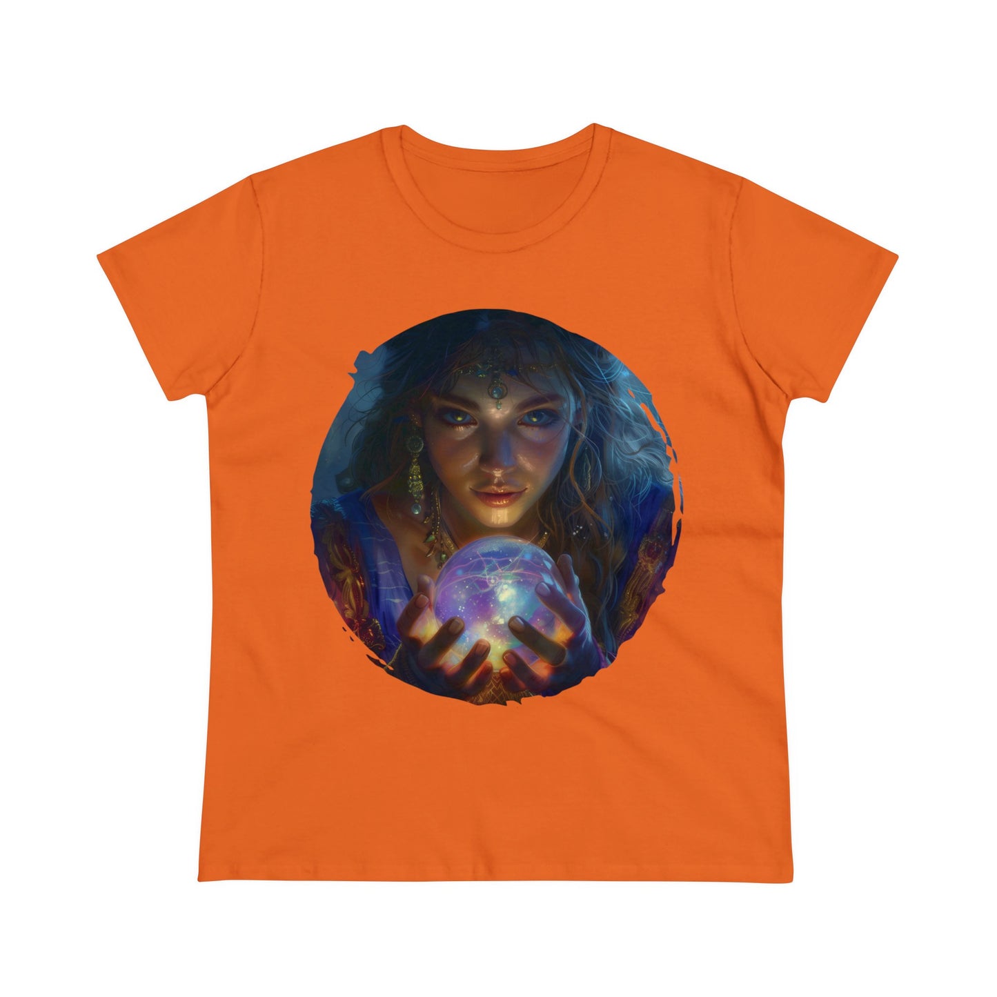 Crystal Ball - Mysticism - Women's Midweight Cotton Tee