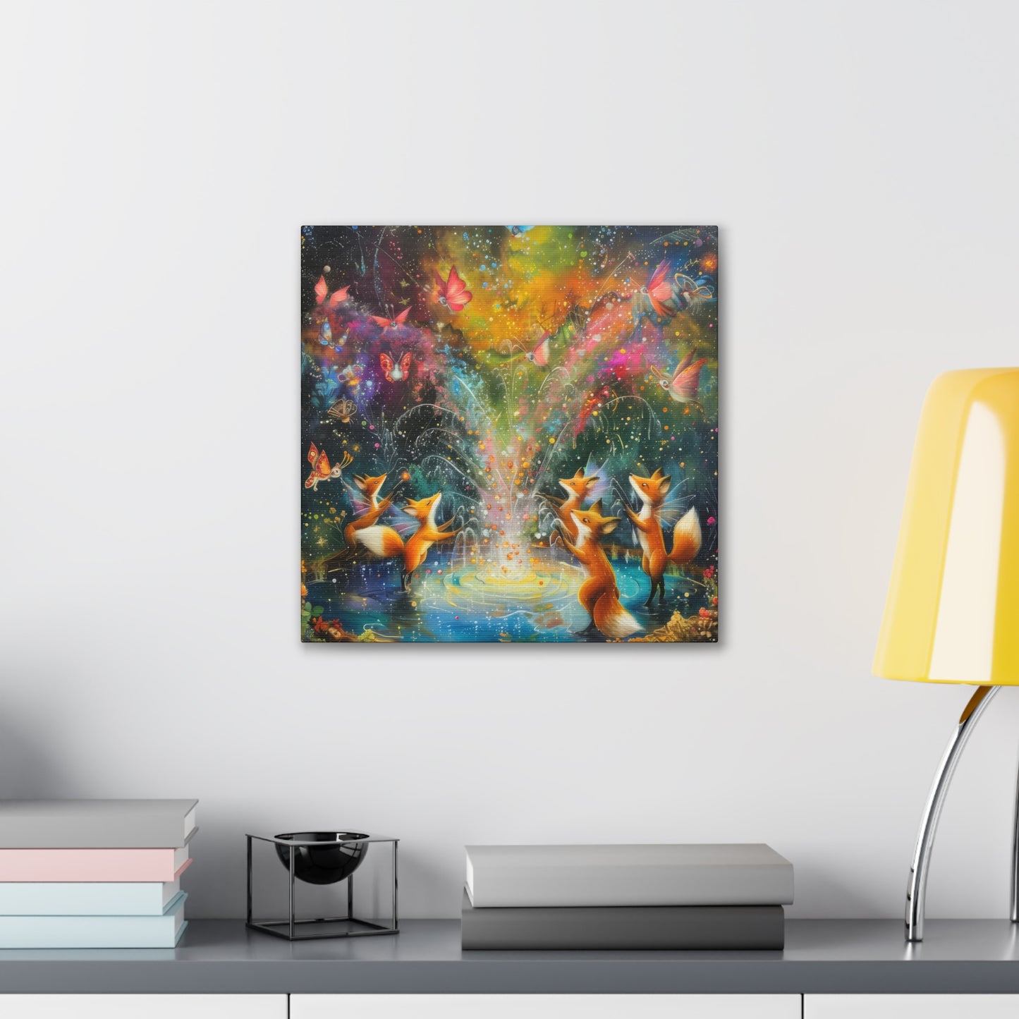 Fairy Fox Festival - Canvas Stretched, 0.75"