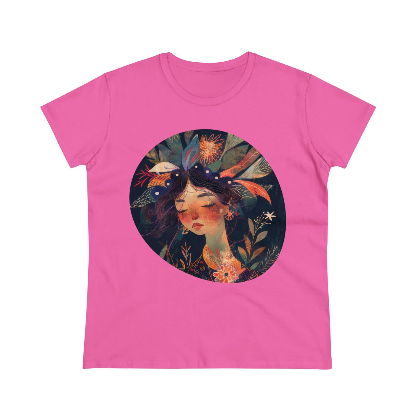 Flower Girl - Flowers - Women's Midweight Cotton Tee