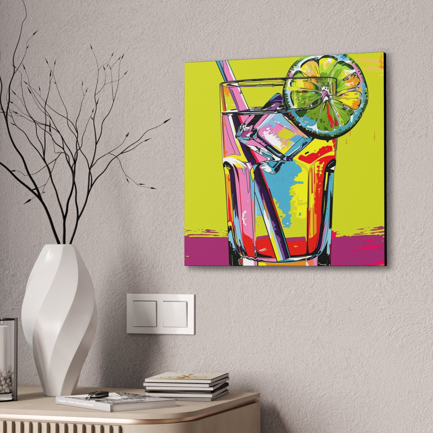 Summer Drinks - Canvas Stretched, 0.75"