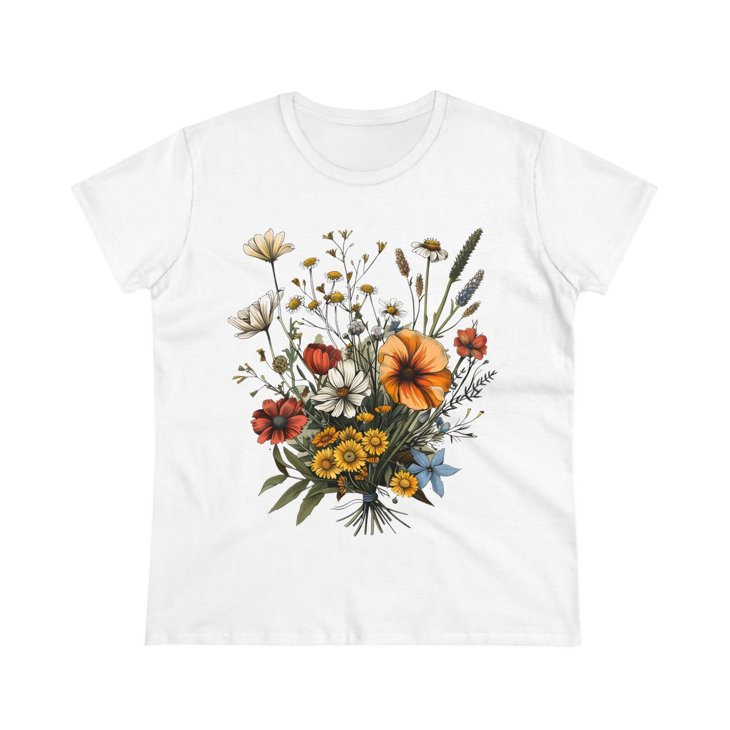 Wildflowers - Women's Midweight Cotton Tee