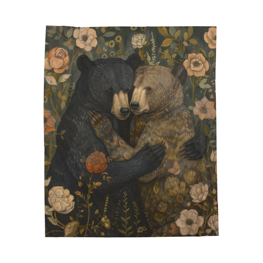 Hugging Bears - Velveteen Plush Blanket