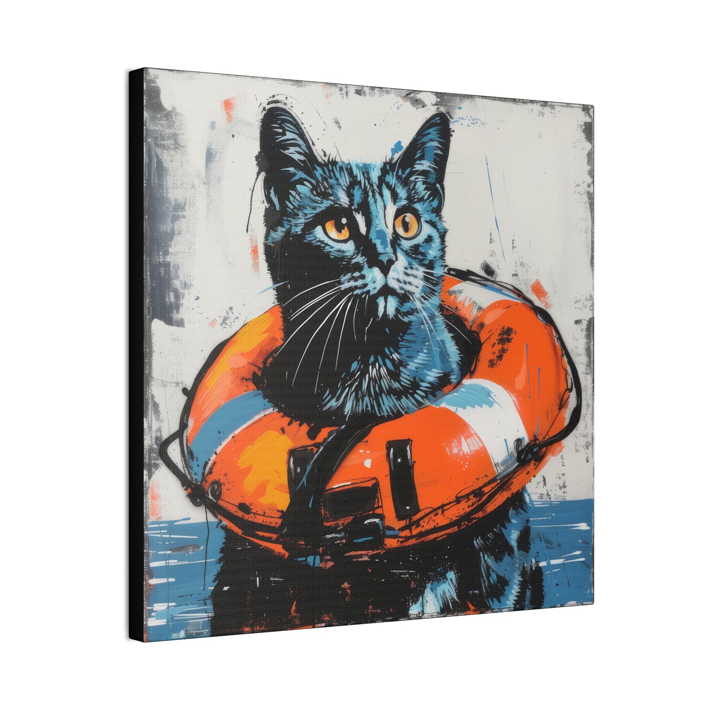 Rescue Cat - Canvas Stretched, 0.75"