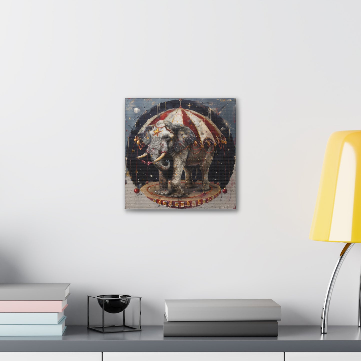 Circus Elephant - Canvas Stretched, 0.75"