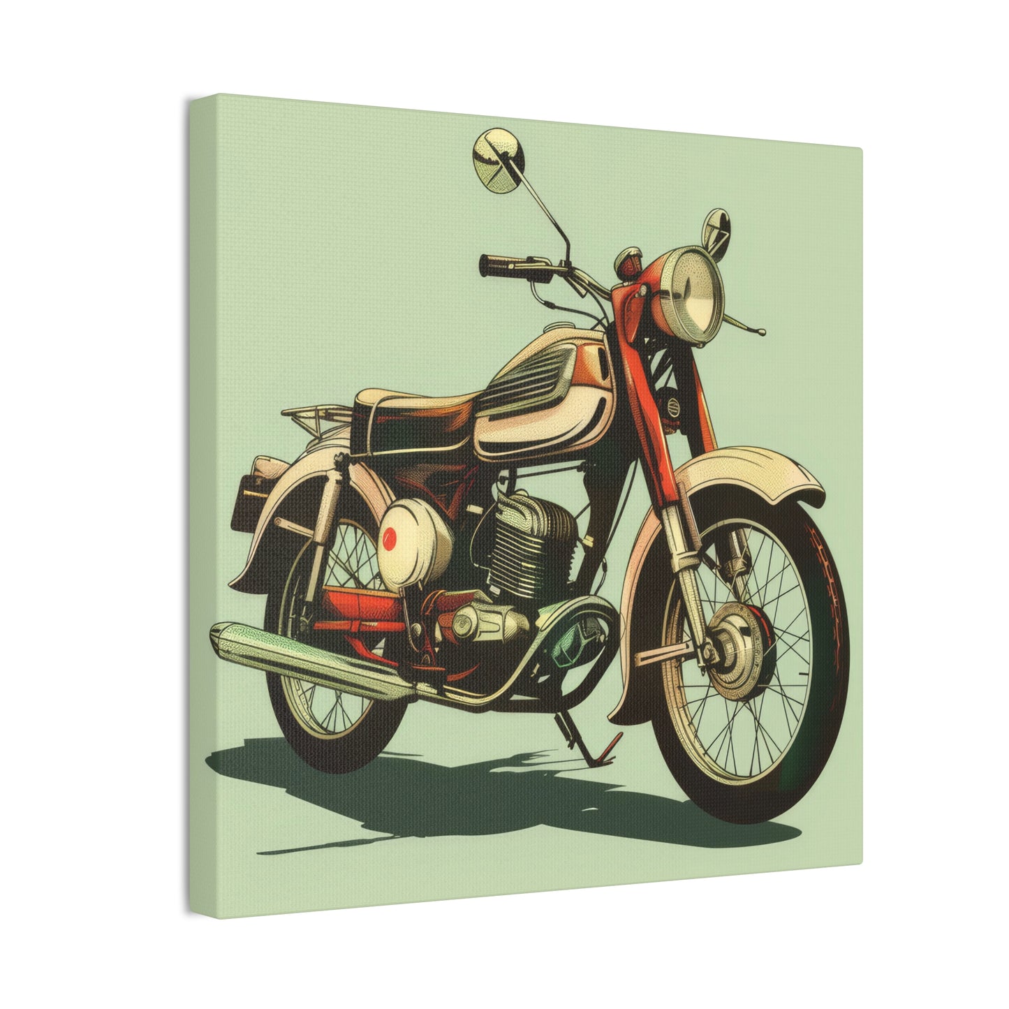 Motorcycle - Canvas Stretched, 0.75"