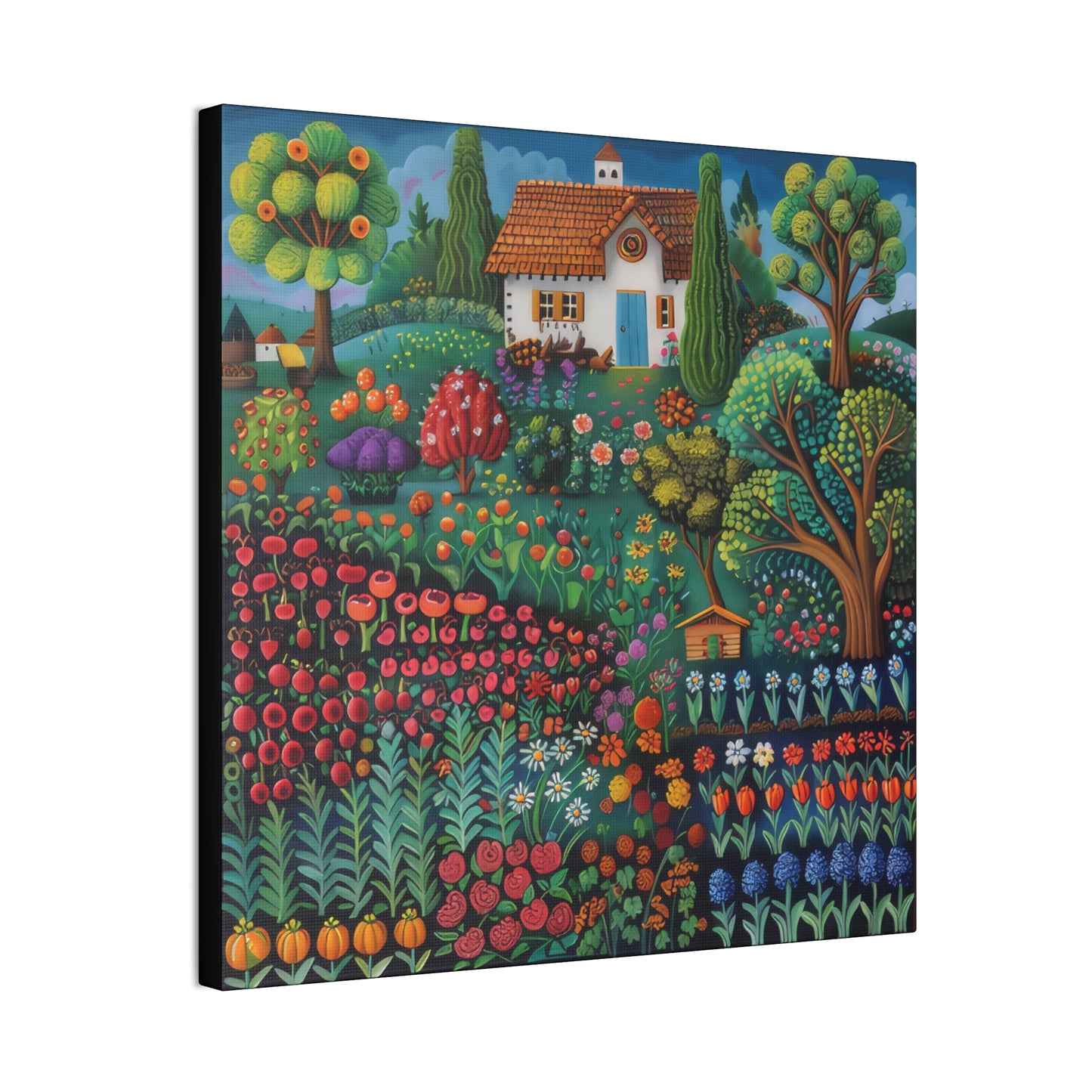 Cottage Gardens - Canvas Stretched, 0.75"