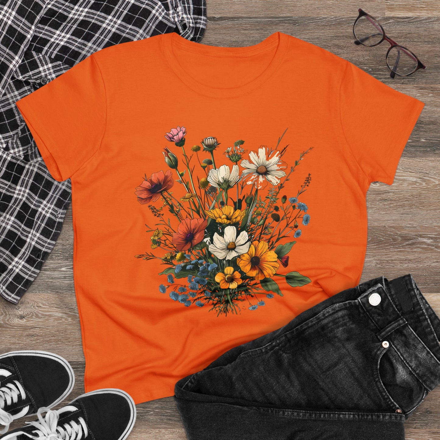 Wildflowers - Women's Midweight Cotton Tee