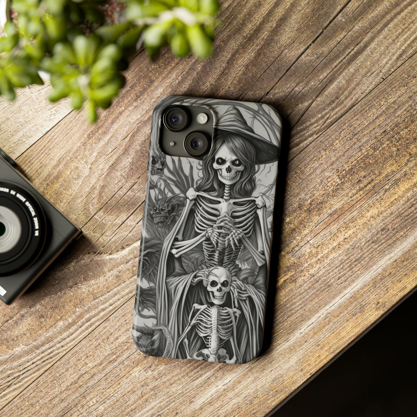 Skeleton Witch - Phone Case