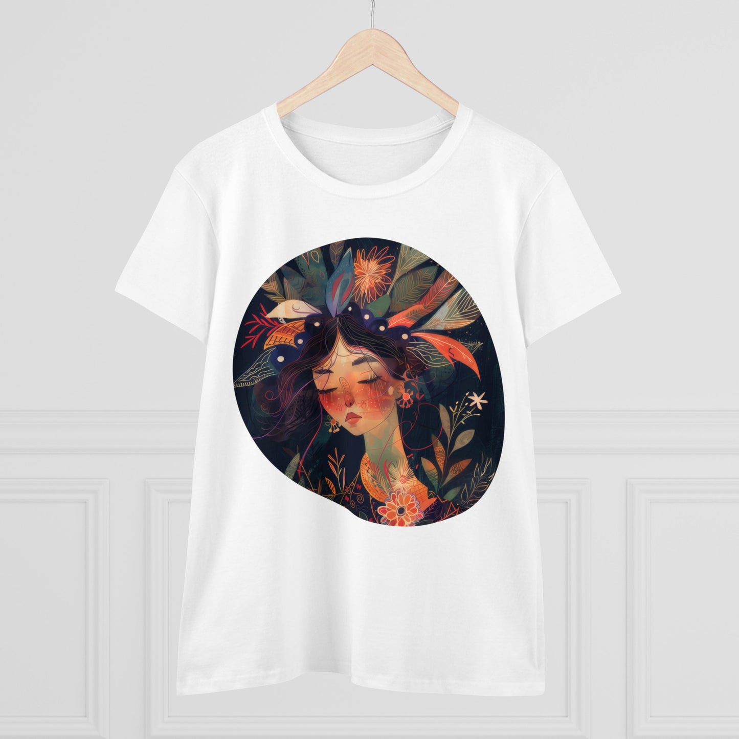 Flower Girl - Flowers - Women's Midweight Cotton Tee