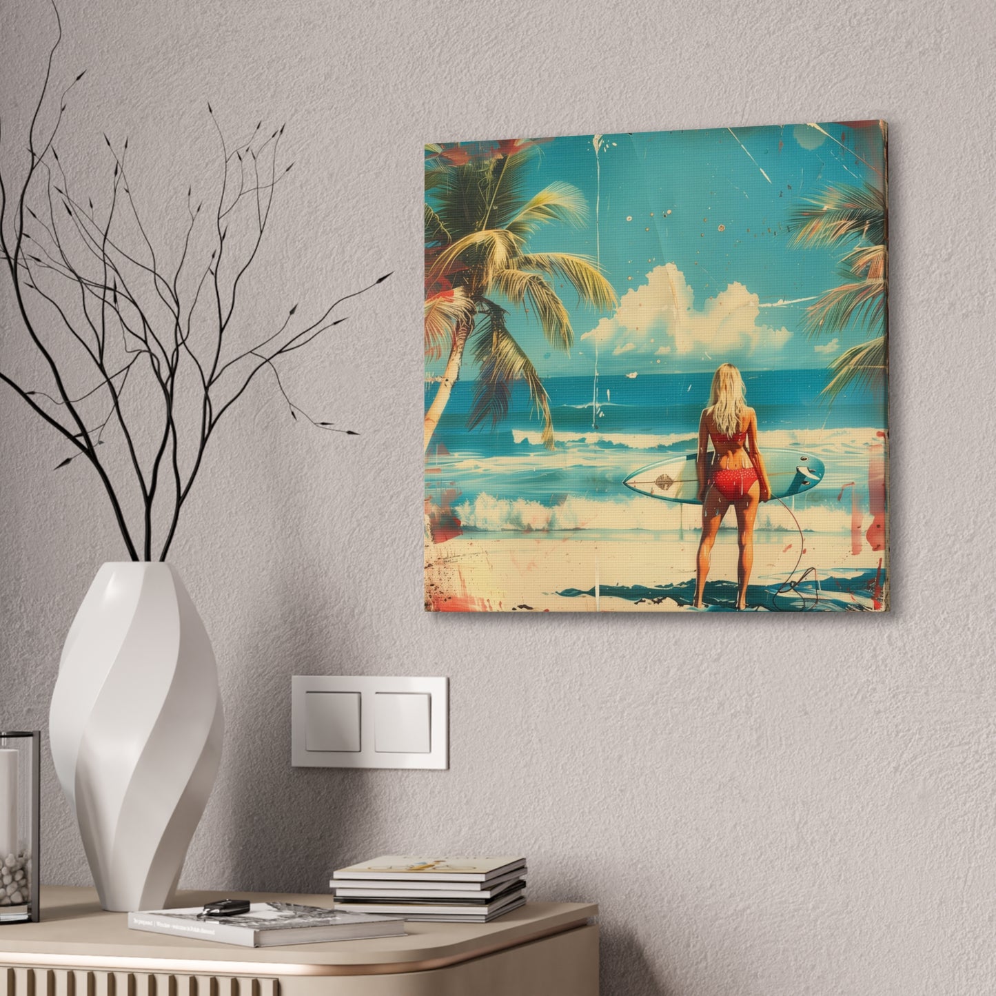 Surf Morning - Canvas Stretched, 0.75"