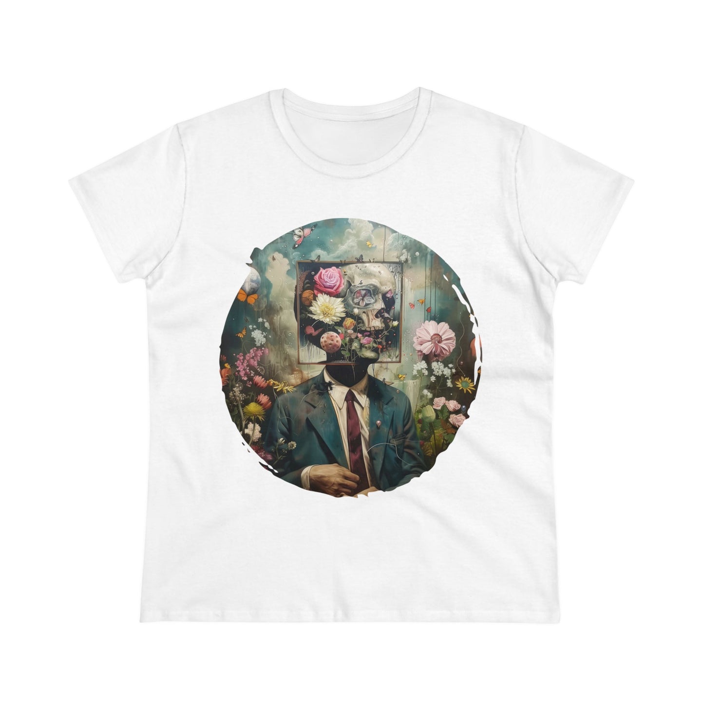 Flowers on My Mind - Women's Midweight Cotton Tee