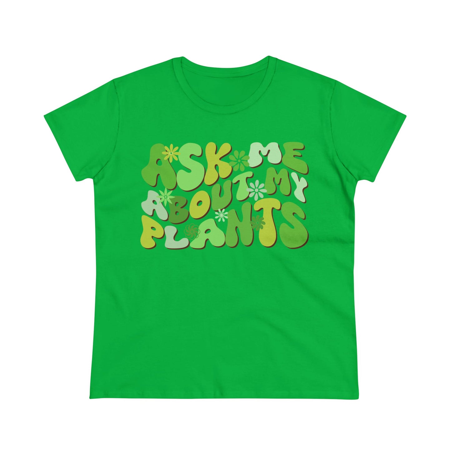 Ask Me About My Plants - Gardening - Women's Midweight Cotton Tee