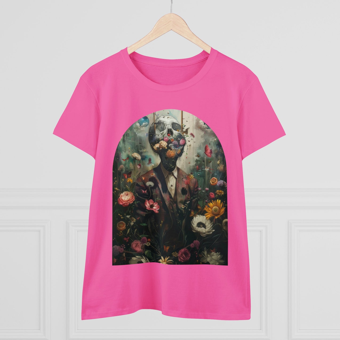 Flowers on My Mind - Women's Midweight Cotton Tee