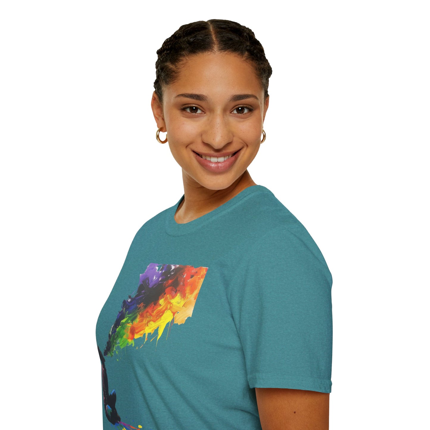 Rainbow Breath - Unisex Softstyle T-Shirt