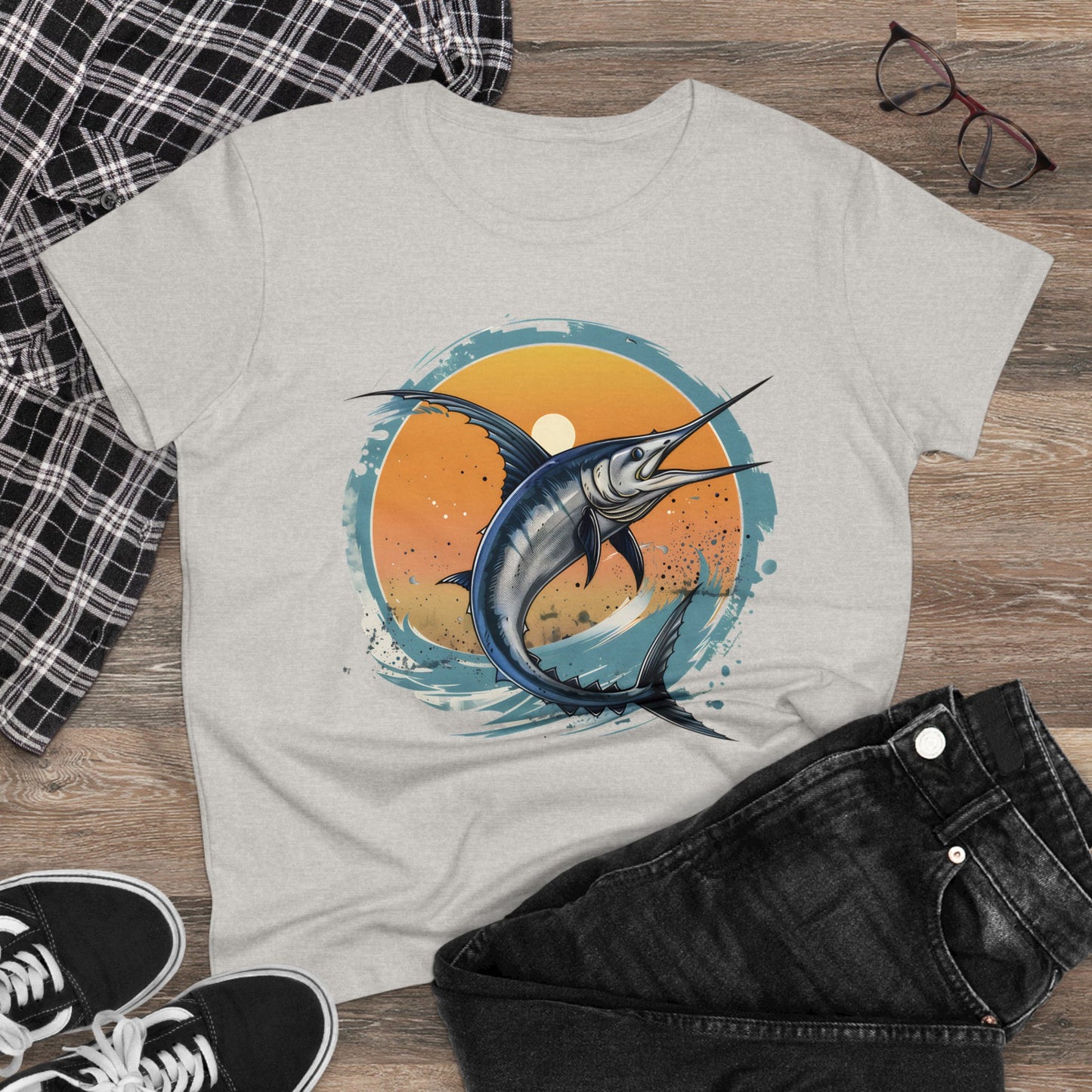 Marlin - Women's Midweight Cotton Tee