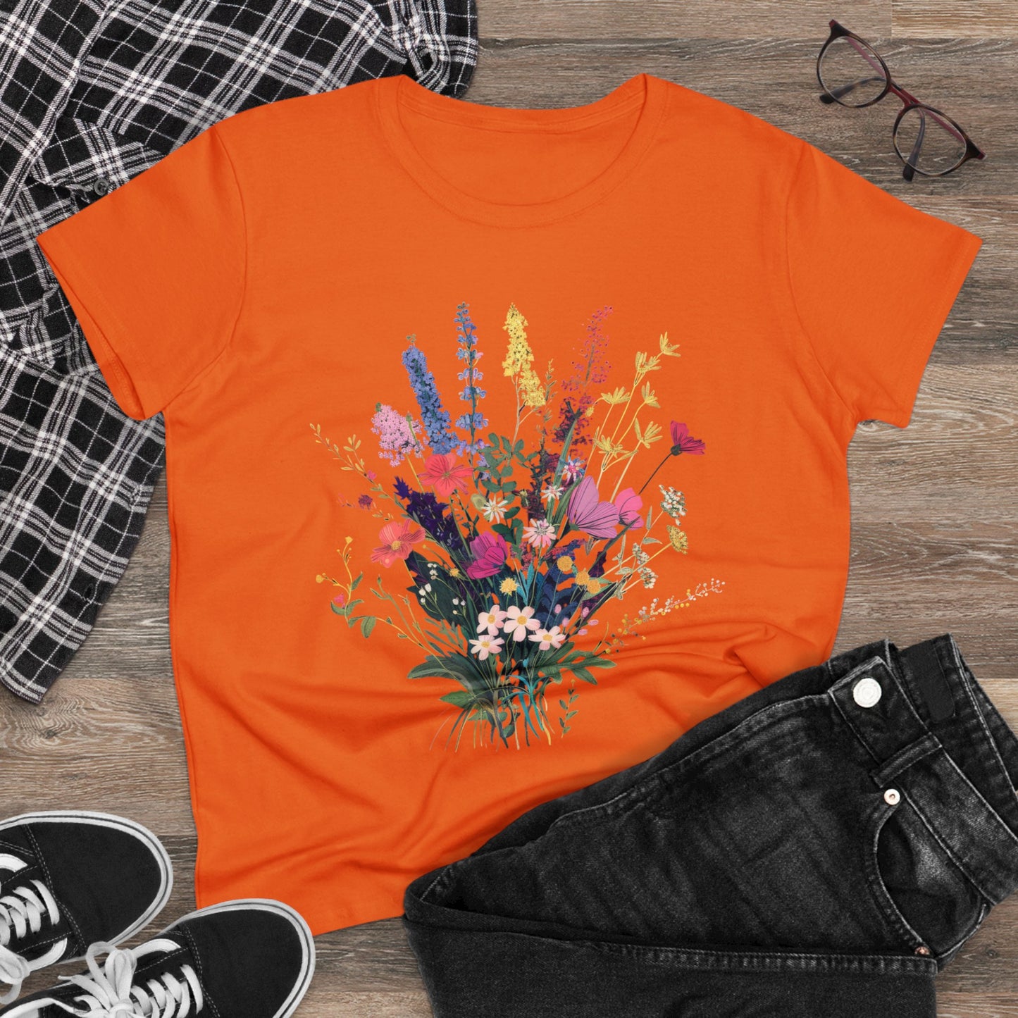 Wildflowers - Women's Midweight Cotton Tee