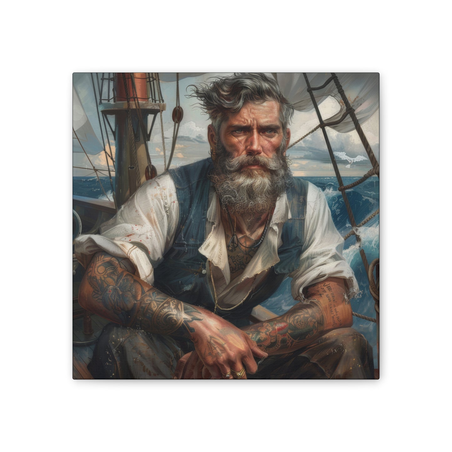 The Sailor - Canvas Stretched, 0.75"